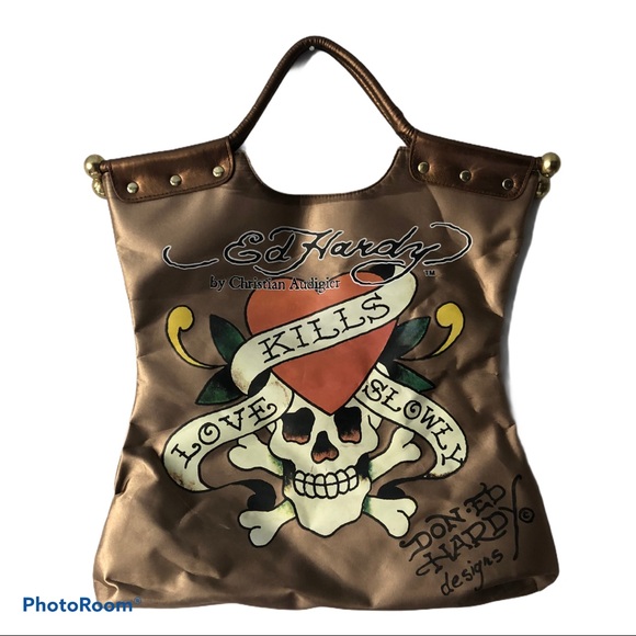 Ed Hardy by Christian Audigier purse tote - Picture 1 of 16